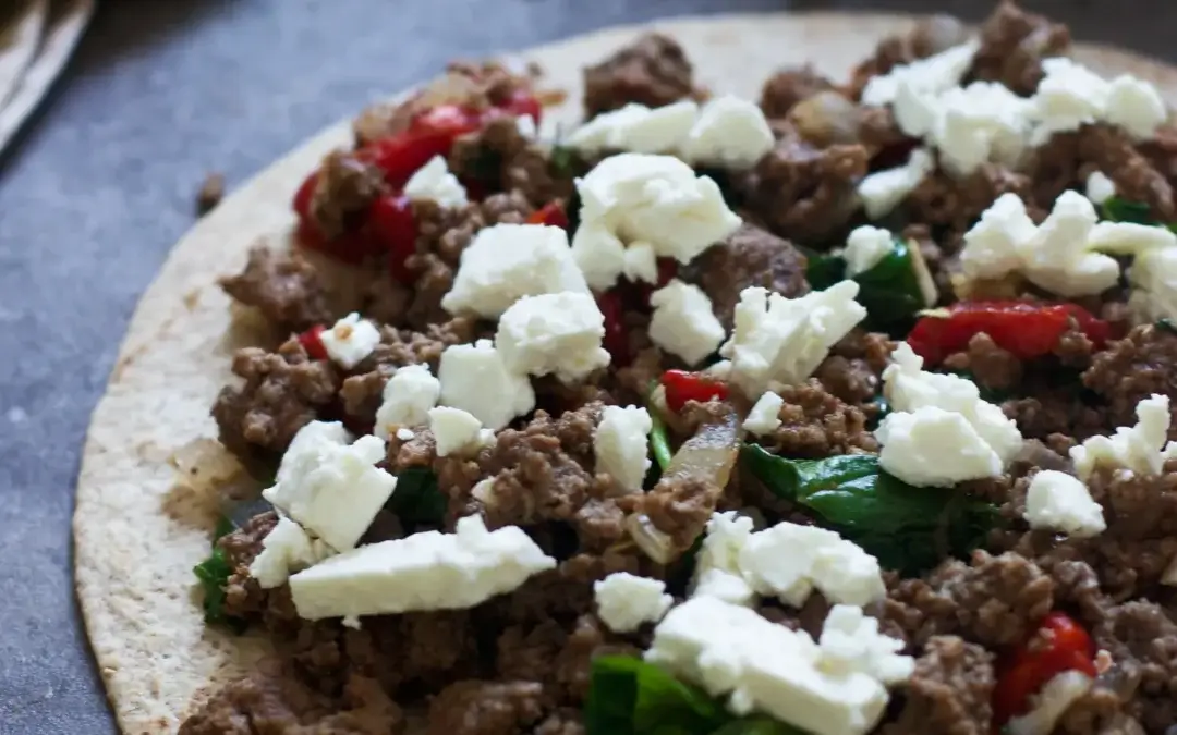 Greek Steak Quesadillas with Tzatziki Sauce