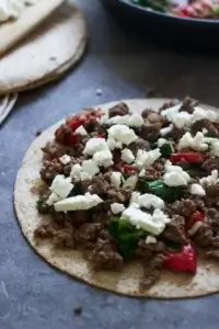 Greek Steak Quesadillas with Tzatziki Sauce
